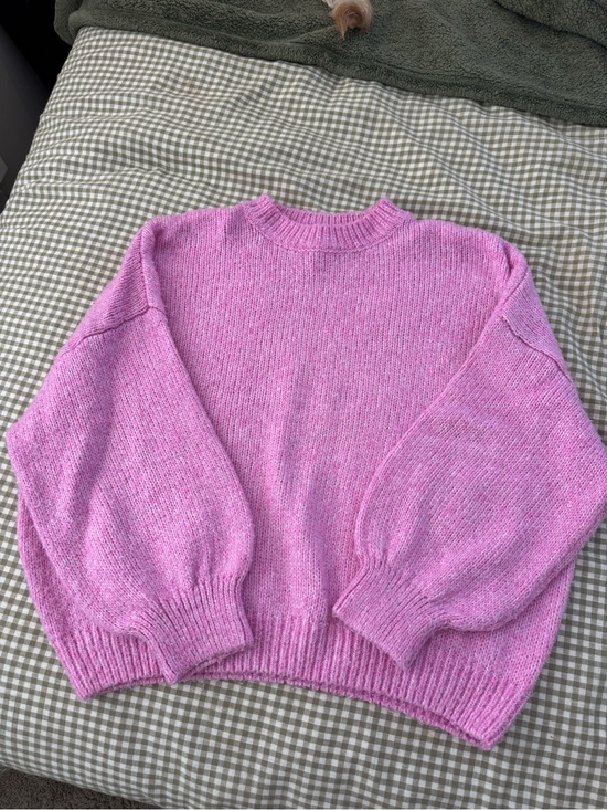 Pink Rose Sweaters - Pink Rose Bubblegum Pink Crewneck Sweater